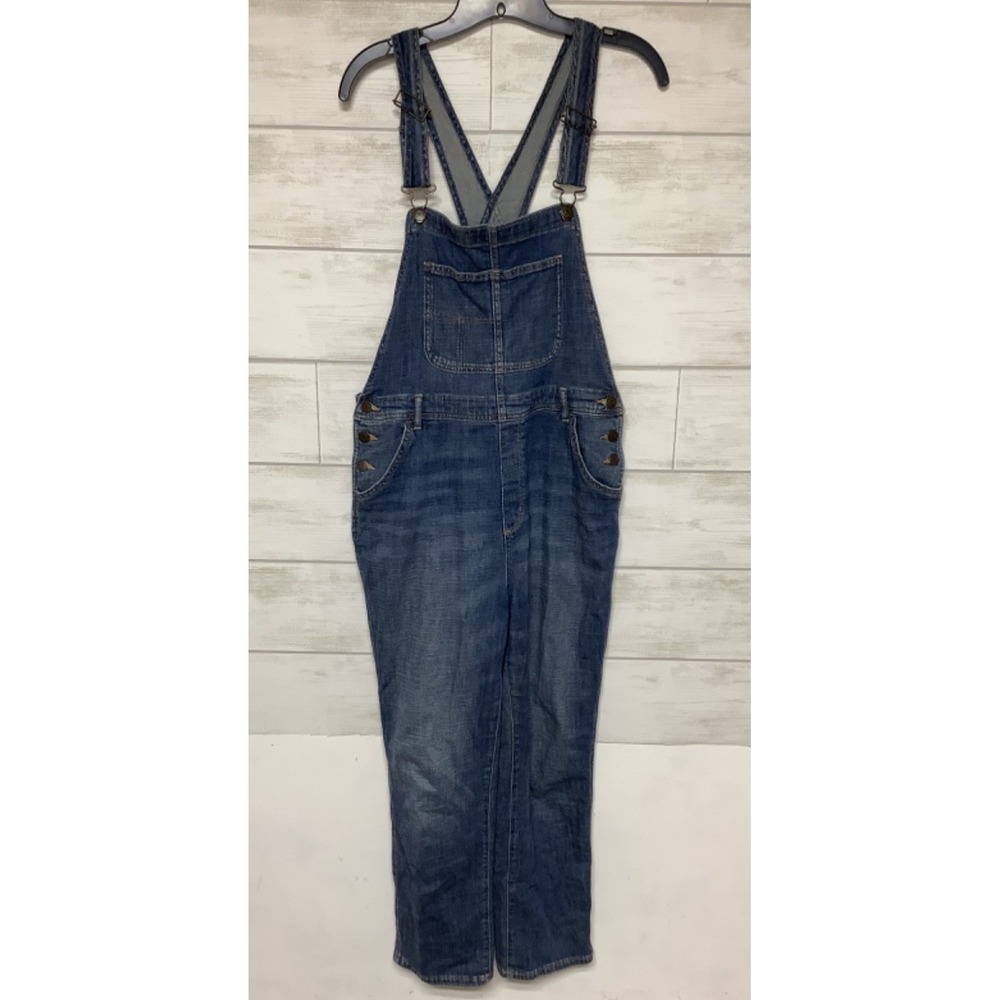 Sonoma Denim Blue Jean Bib Overalls Womens Size Medium Boho Farmer